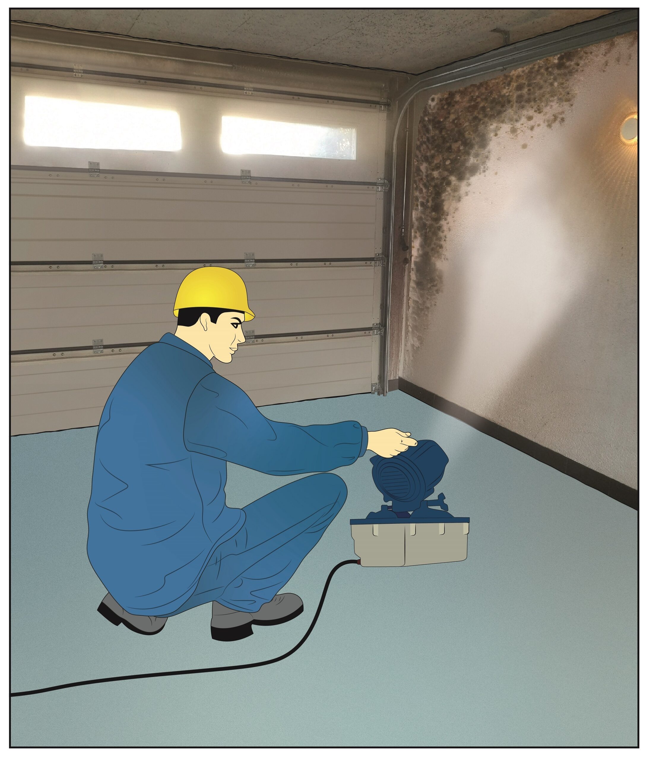 Ohne Schimmeltest Schimmelreset ist Schimmelabtötung und Schimmelsporen Eliminierung über die Raumluft