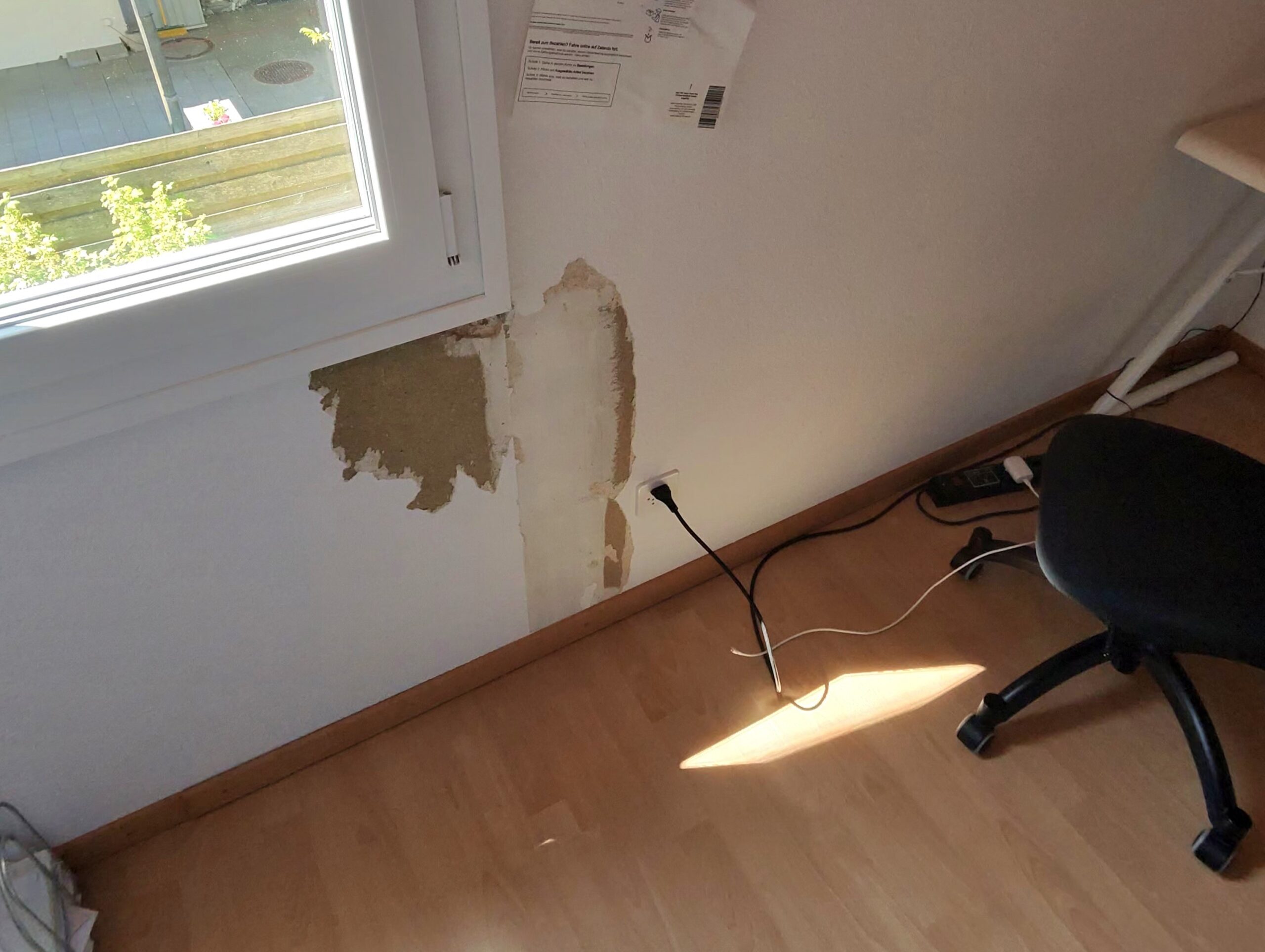 Fensteranschluss undicht
